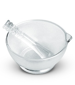 Ступка с пестиком стеклянная d = 60 мм фото 3865