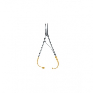 Иглодержатель хирургический Матье 14 см (твердосплавные ручки) Россия фото 5148