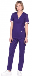 Костюм медицинский "Совушки" (фиолетовый) фото 1943