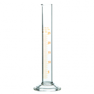 Цилиндр стекло 25 мл с носиком и стеклянным основанием фото 1901