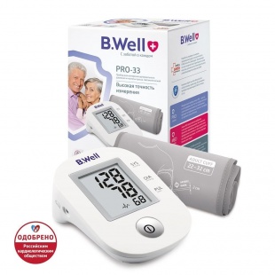Тонометр B.Well pro-33 (с манжетой 22-32 см)  фото 4104