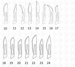Лезвие одноразовое для скальпеля фото 842