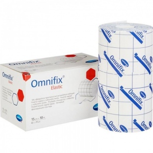 Пластырь Omnifix elastic (Омнификс) рулон 15 см х 10 м фиксирующий гипоаллергенный нетканный фото 1797