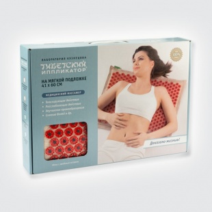 Аппликатор Тибетский Кузнецова  - коврик  41*60 см (красный) фото 2597