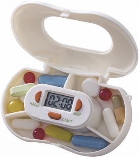 Таблетница Электронная с 3мя отделениями (Пилюля) фото 3456