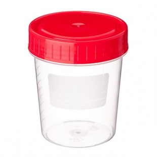 Контейнер для анализов 120 мл стерильный (баночка для мочи) фото 2762