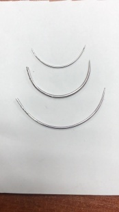 Игла хирургическая  (3 шт) набор колющие иглы фото 5794