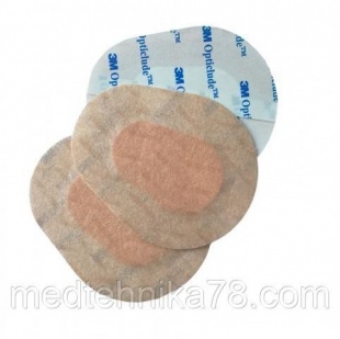 Пластырь глазной Opticlude 5,7 х 8,2 см (бежевый) фото 1316