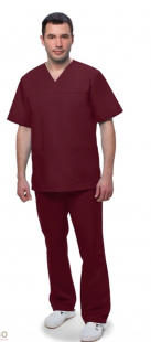 Костюм медицинский 705 Doctor Big (мужской) (46, 182-188 , бордовый) фото 2362