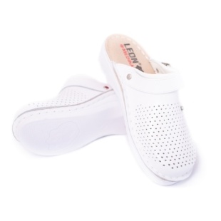 Сабо женские Леон  арт. MED202W (белый) фото 5544