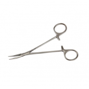 Зажим кровоостанавливающий типа  Москит изогнутый 10 см фото 2646