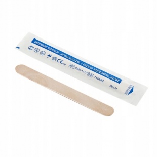 Шпатель медицинский деревянный стерильный 140 мм фото 979