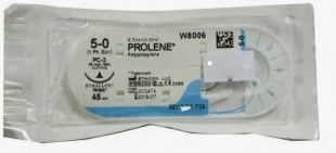 Нить ПРОЛЕН нерасс. (PROLEN) USP 5-0 (1 игла, нить 45 см) W8006 фото 6037