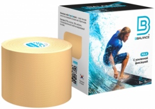 Кинезио-тейп BBalance (Био Баланс) МАХ (5см × 5м) бежевый (усиленный) фото 3281