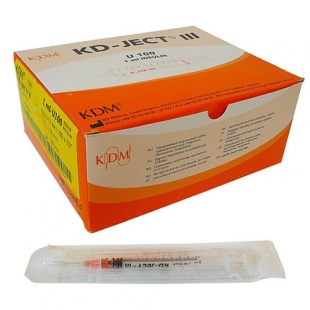 Шприц 1 мл одноразовый (инсулиновый, туберкулиновый)    фото 5886